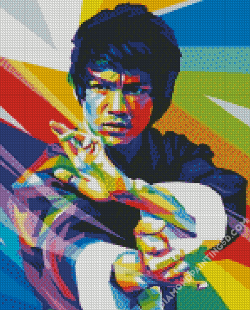 Enter The Dragon Bruce Lee Pop Art Diamond Paintings