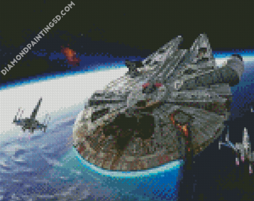 Millennium Falcon Star Wars Diamond Paintings