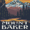 Mt Baker Poster Diamond Paintings