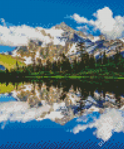 Mt Baker Reflection Diamond Paintings