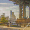 New York Brooklyn Bridge And Trade Centers Diamond Paintings