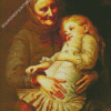 Precious Moments With Grandmother Diamond Paintings