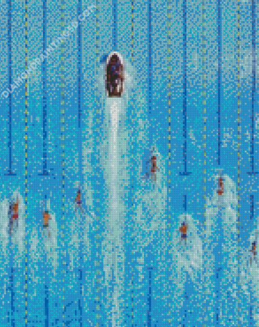 Racing Swimming Competition Diamond Paintings