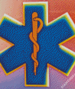 Star Of Life Logo Diamond Paintings