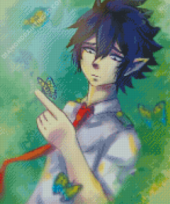 Tamaki Amajiki With Butterflies Art Diamond Paintings