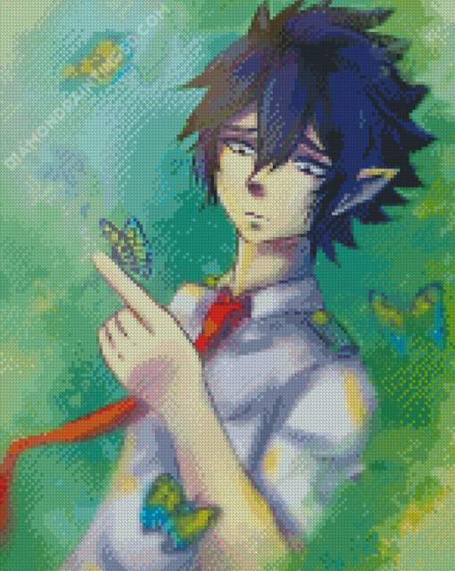 Tamaki Amajiki With Butterflies Art Diamond Paintings