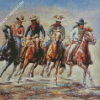 The Cowboys And Horses Art Diamond Paintings