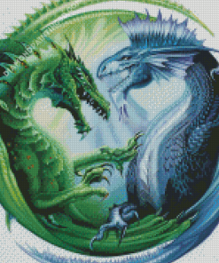 Circular Dragon Diamond Paintings