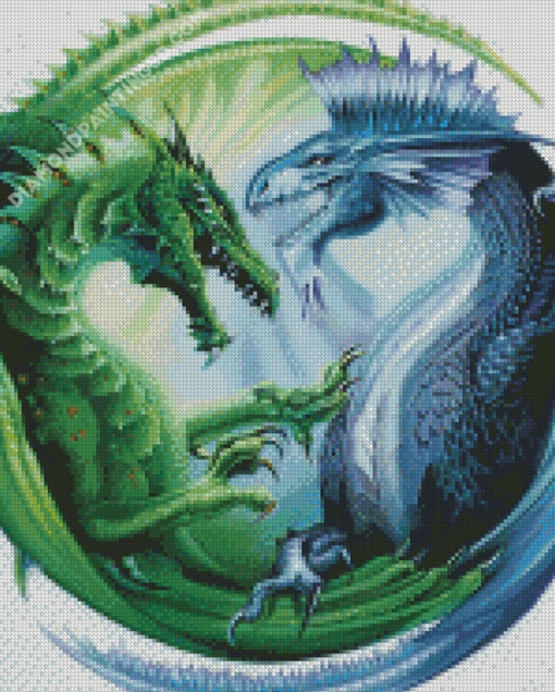 Circular Dragon Diamond Paintings