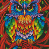 Cute Abstract Owl Diamond Paintings