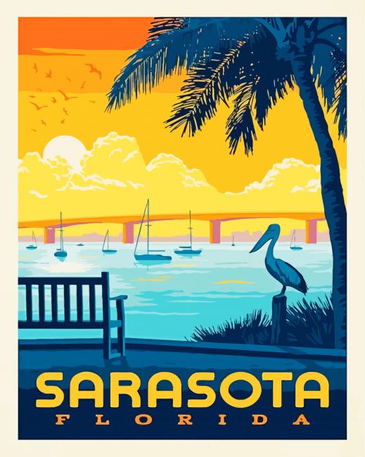 Sarasota Florida Poster Diamond Paintings