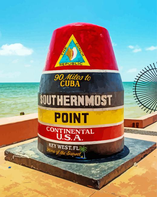 Southernmost Point Of The Continental US Diamond Paintings