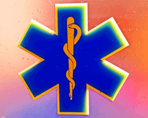 Star Of Life Logo Diamond Paintings