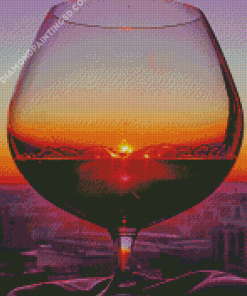 Sunset Through Glass Diamond Paintings