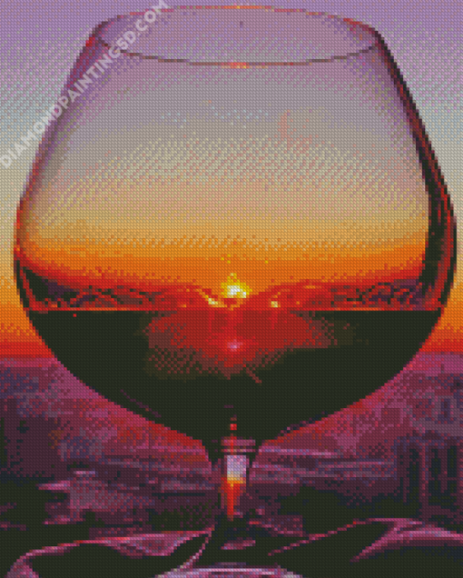 Sunset Through Glass Diamond Paintings