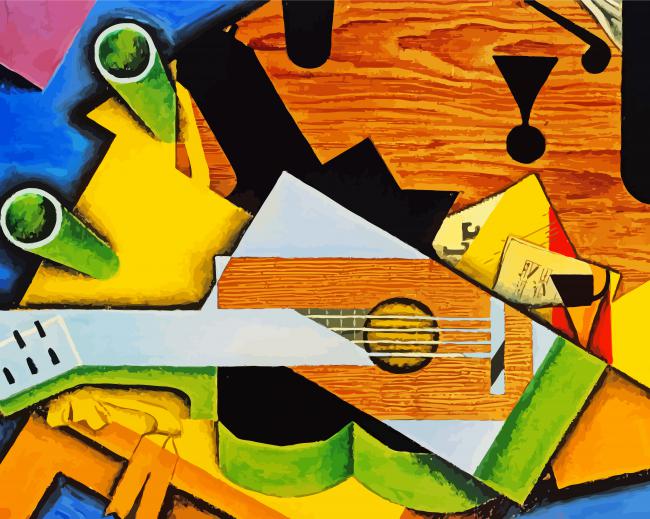 Still Life With Guitar Diamond Paintings