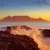 Table Mountain National Park At Sunset Diamond Paintings