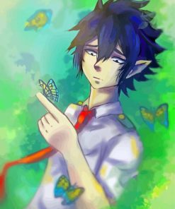 Tamaki Amajiki With Butterflies Art Diamond Paintings