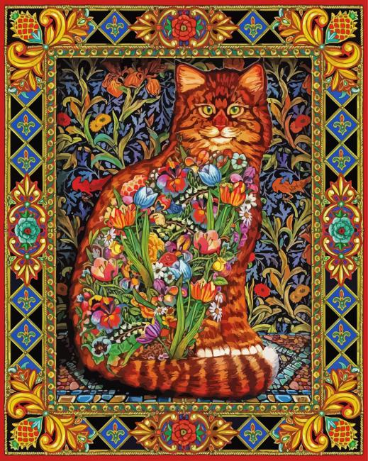 Tapestry Cat Diamond Paintings