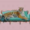 Leopard On Sofa Art Diamond Paintings