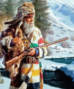 Trapper Mountain Man Diamond Paintings