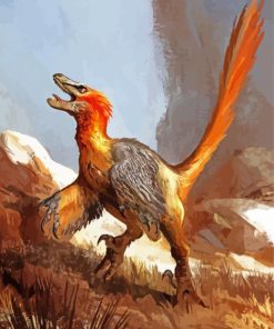 Velociraptor Illustration Diamond Paintings