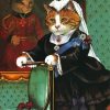 Victorian Cat Animal Diamond Paintings