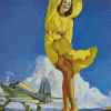 Vintage Pin Up Girl Diamond Paintings