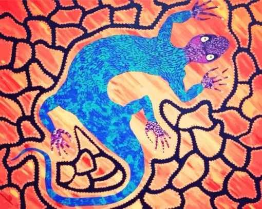 Aesthetic Aboriginal Goanna Diamond Paintings