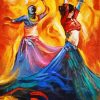 Aesthetic Abstract Woman Dance Illustration Diamond Paintings