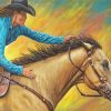 Aesthetic Barrel Racing Lady Diamond Paintings