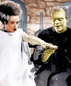 Aesthetic Bride Of Frankenstein Diamond Paintings