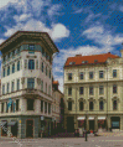 Aesthetic Hauptmann House Ljubljana Diamond Paintings