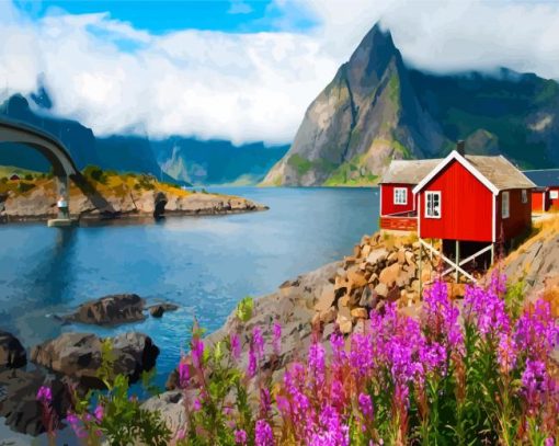 Aesthetic Lofoten Norway Diamond Paintings