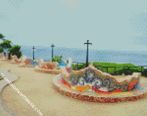 Aesthetic Parque Del Amor Lima Diamond Paintings