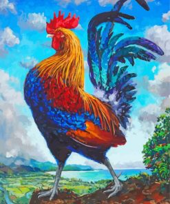 Aesthetic Rooster Art Diamond Paintings