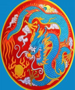 Aesthetic Circular Dragon Diamond Paintings