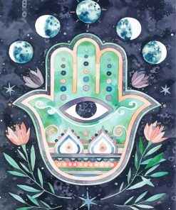 Aesthetic Hamsa Hand Diamond Paintings