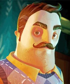 Aesthetic Hello Neighbor Character Diamond Paintings