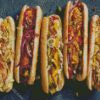 Aesthetic Hotdogs Diamond Paintings