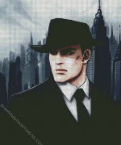 Aesthetic Mafia Man Diamond Paintings