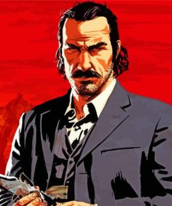 Aesthetic Red Dead Art Diamond Paintings