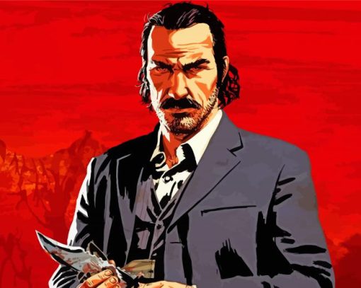 Aesthetic Red Dead Art Diamond Paintings