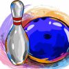 Aesthetic Bowling Art Illustration Diamond Paintings