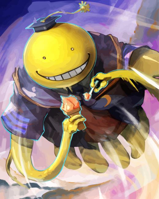 Aesthetic Koro Sensei Anime Diamond Paintings