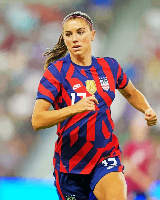 American Soccer Player Alex Morgan Diamond Paintings