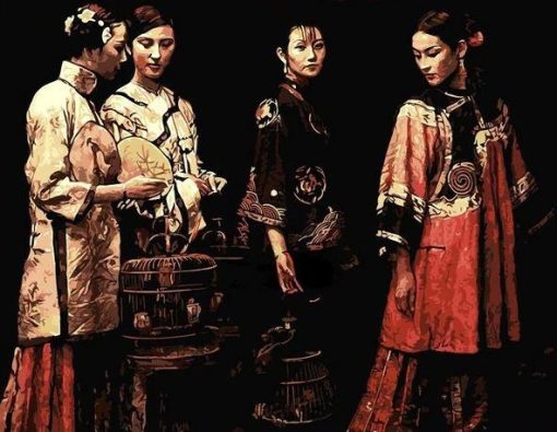 Beautiful Japanese Ladies Diamond Paintings