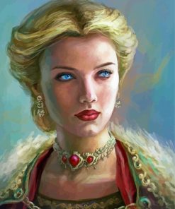 Beautiful Noble Lady Art Diamond Paintings