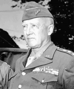 Black And White George Patton Diamond Paintings