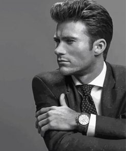 Black And White Scott Eastwood Diamond Paintings